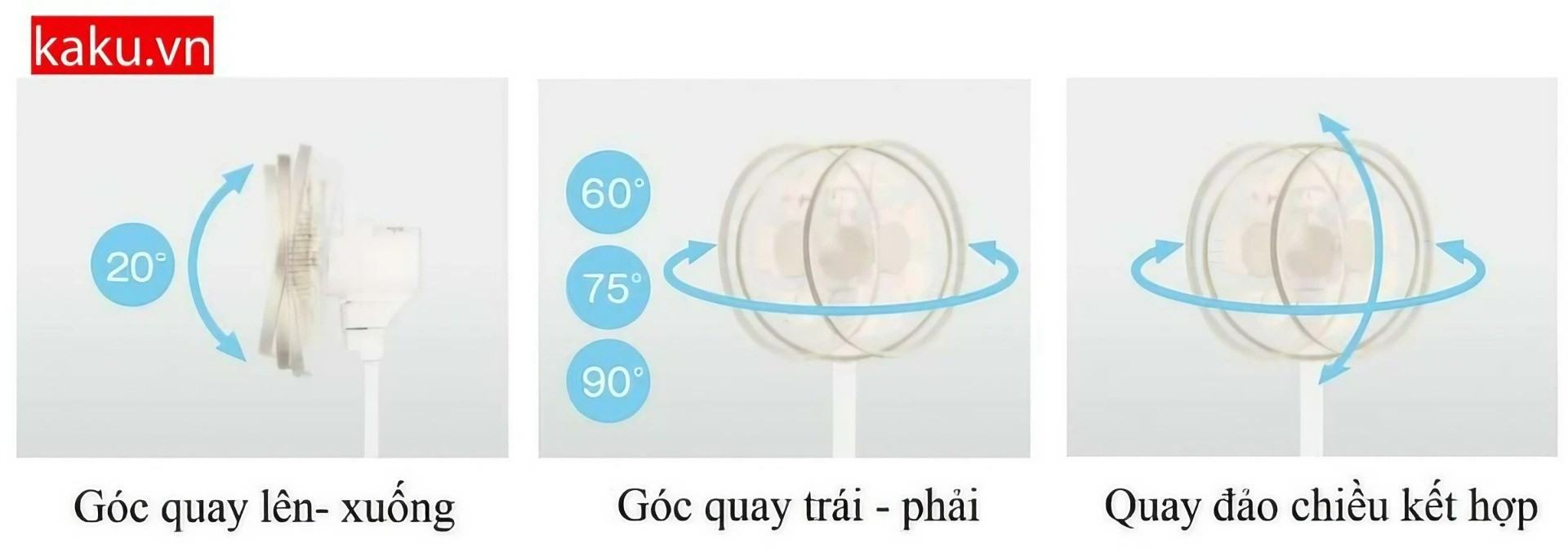 3 chế độ quay tiện lợi 