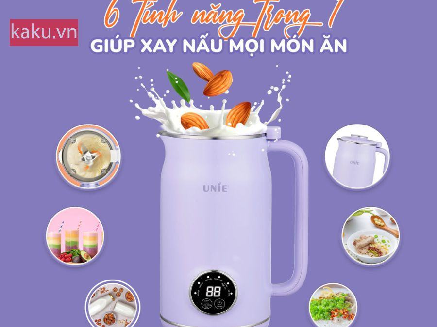 Máy làm sữa hạt UNIE UMB06 Chất Liệu Cao Cấp 8 Máy làm sữa hạt UNIE UMB06 Chất Liệu Cao Cấp