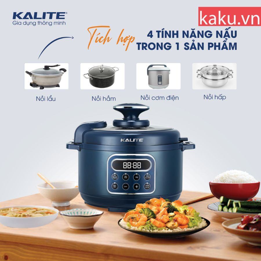 Nồi áp suất điện Kalite KPC4066 - 4 lít CAO CẤP 7 Nồi áp suất điện Kalite KPC4066 - 4 lít CAO CẤP
