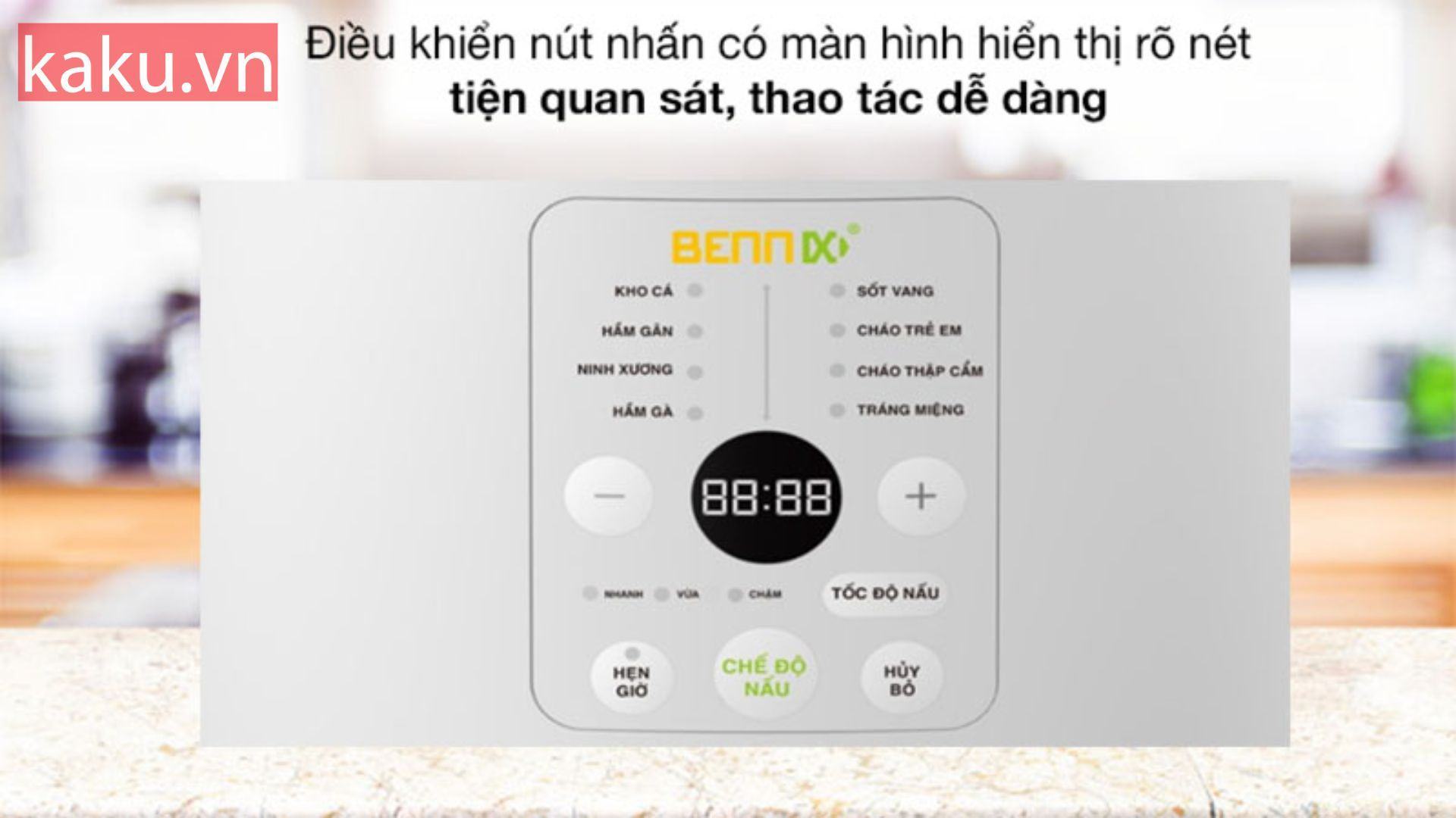 Nồi Nấu Chậm Đa Năng Điện Tử 8 Chức Năng Bennix BN-30SLC
