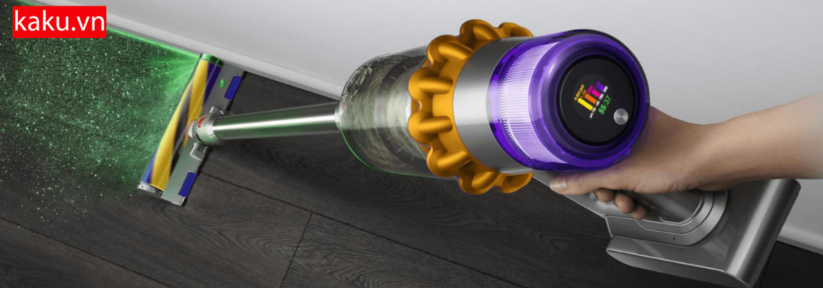 Tận hưởng không gian sạch sẽ với máy hút bụi Dyson V15. 4 Thiết kế thông minh của máy hút bụi Dyson V15