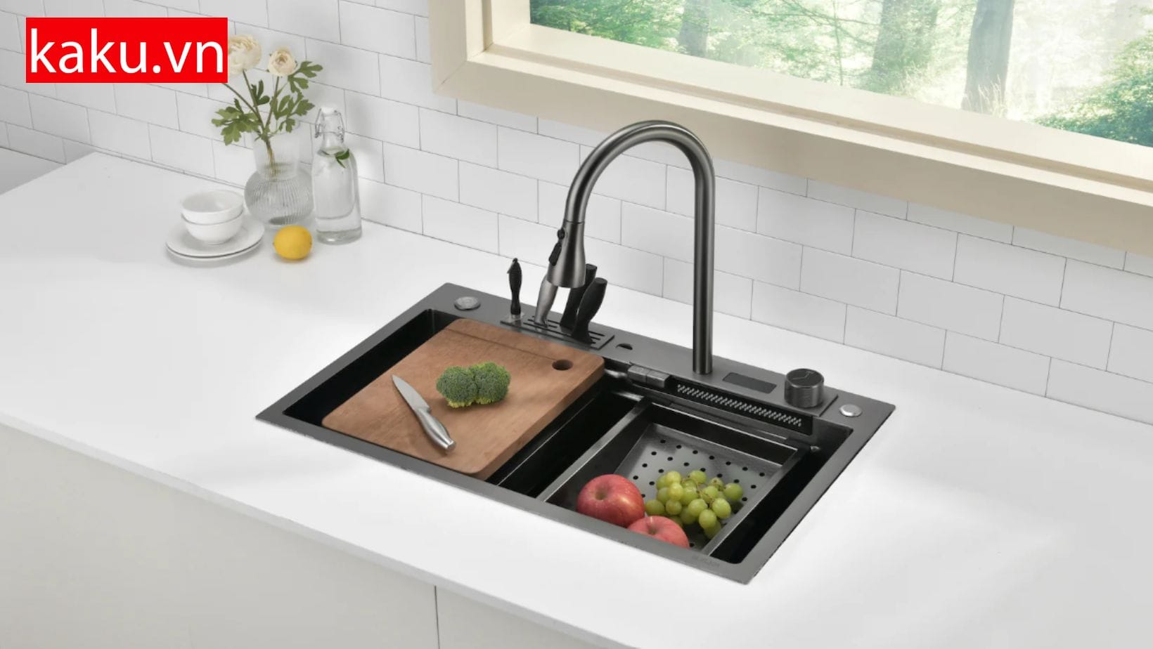 Chậu rửa bát inox 304: Giải pháp hoàn hảo cho không gian bếp 3 Thiết kế độc đáo chậu rửa bát inox 304