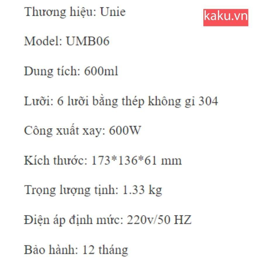 Máy làm sữa hạt UNIE UMB06 Chất Liệu Cao Cấp 13 Máy làm sữa hạt UNIE UMB06 Chất Liệu Cao Cấp