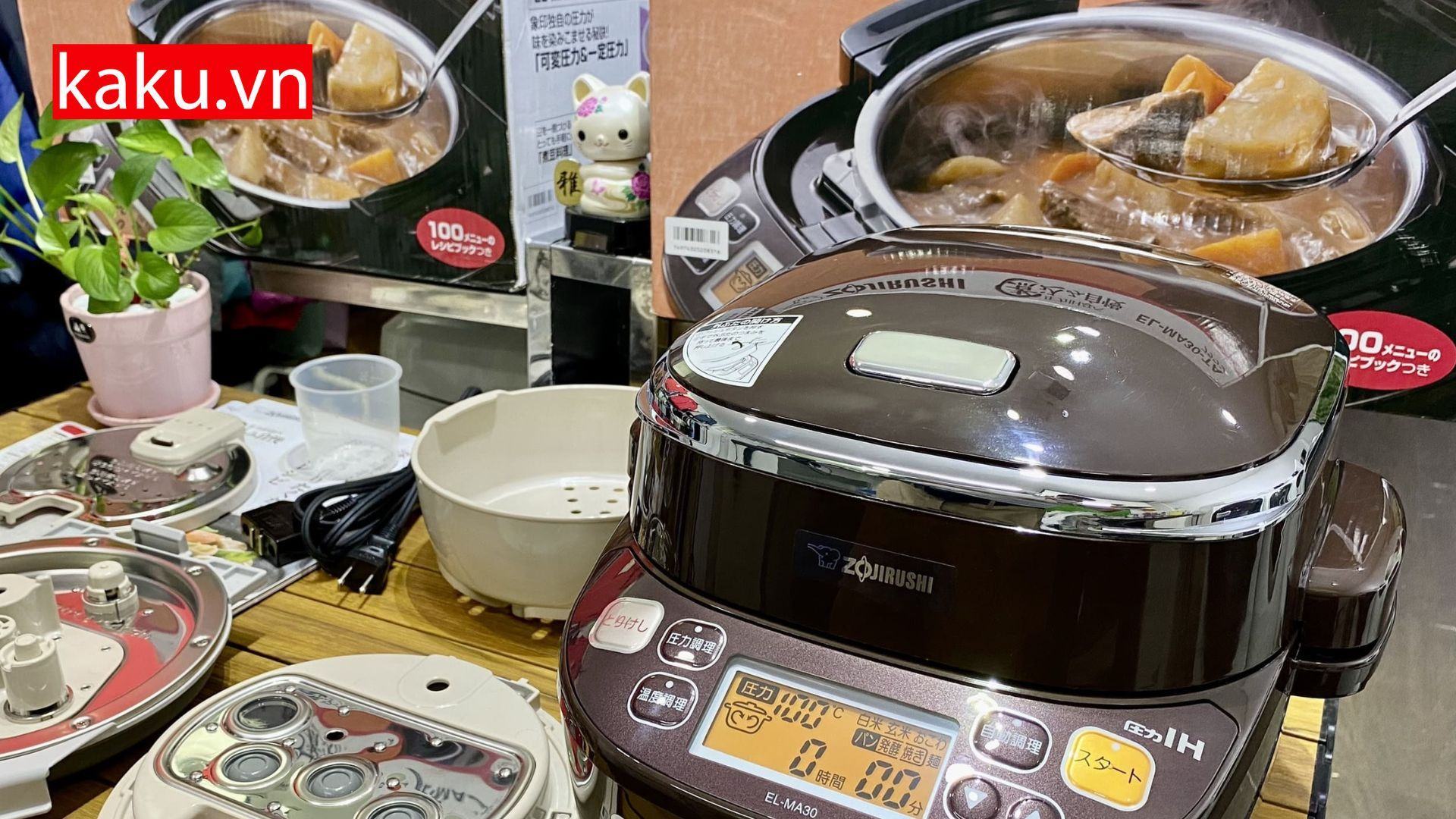 Nồi áp suất điện Zojirushi EL-MA30 nội địa Nhật 8 noinau
