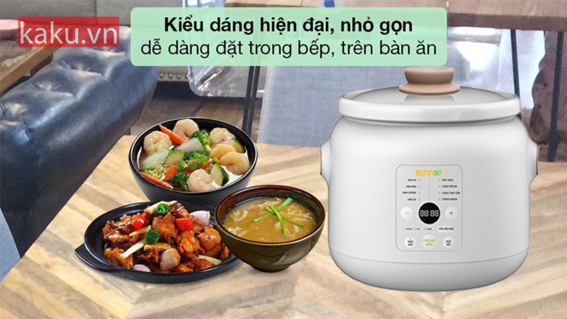 Nồi Nấu Chậm Đa Năng Điện Tử 8 Chức Năng Bennix BN-30SLC
