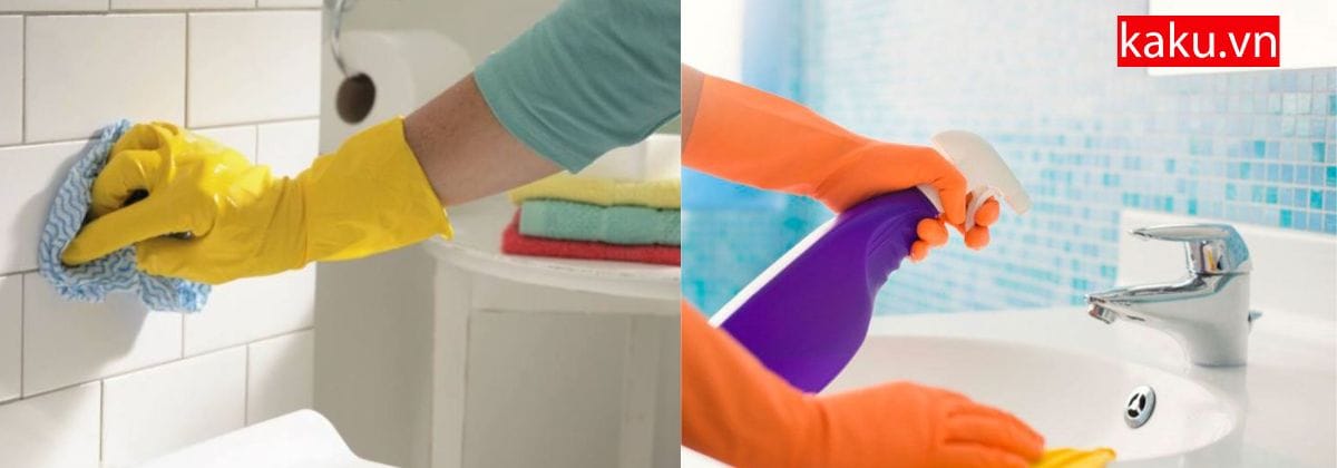 Cách biến phòng tắm nhà bạn xịn như phòng Master 5 sao. 8 Bảo trì và vệ sinh phòng tắm thường xuyên