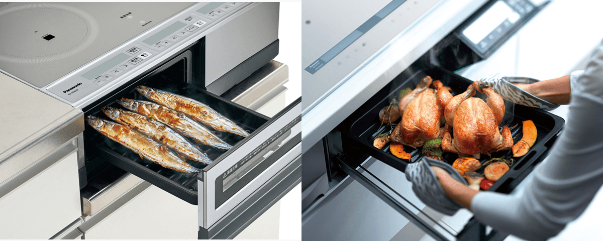 Đánh gía bếp từ Nhật nội địa Panasonic KZ-XP77 - Hàng nội địa 5 lò nướng bếp từ