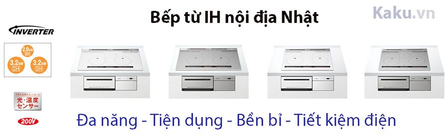 Bếp từ nội địa Nhật nào phù hợp với gia đình bạn - Đánh giá hàng Nhật