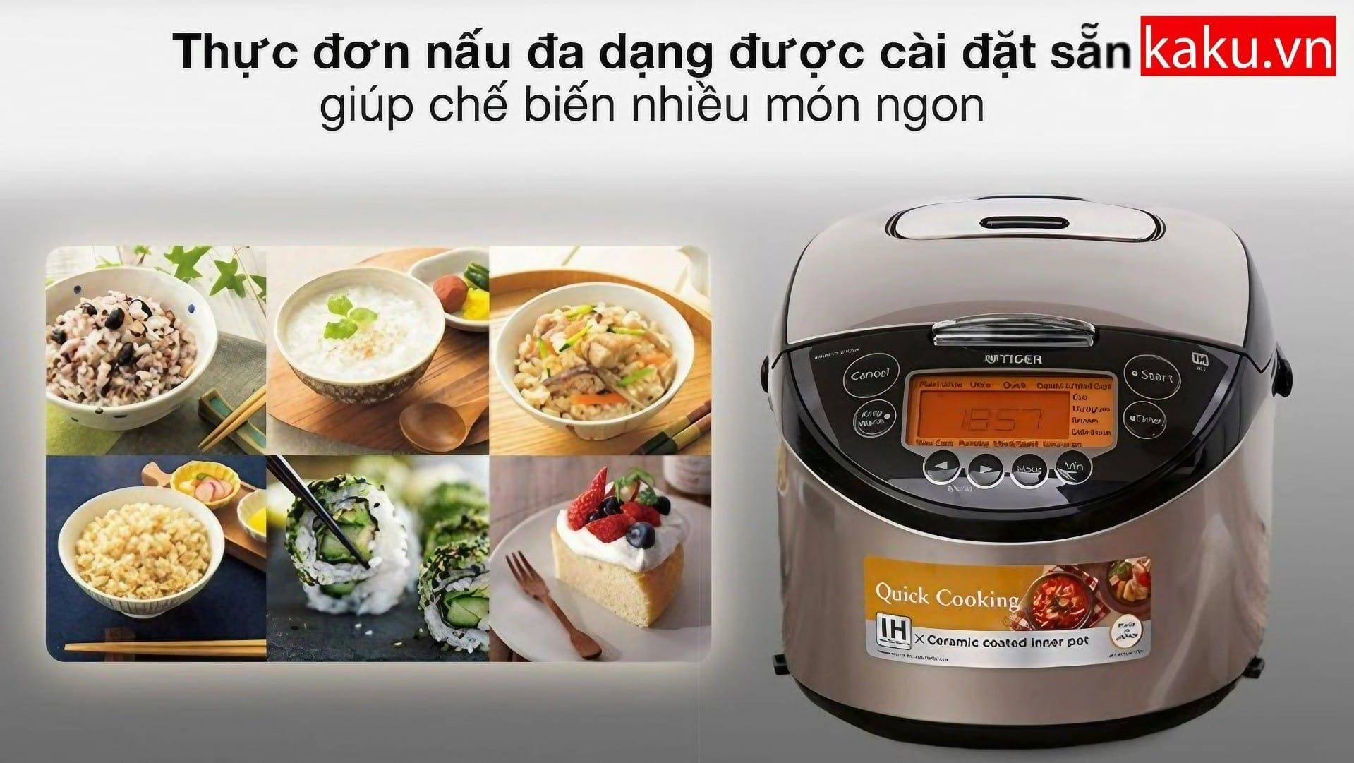 Các chức năng mà bạn chưa biết về nồi cơm điện cao tần 5 Chức năng đa dạng