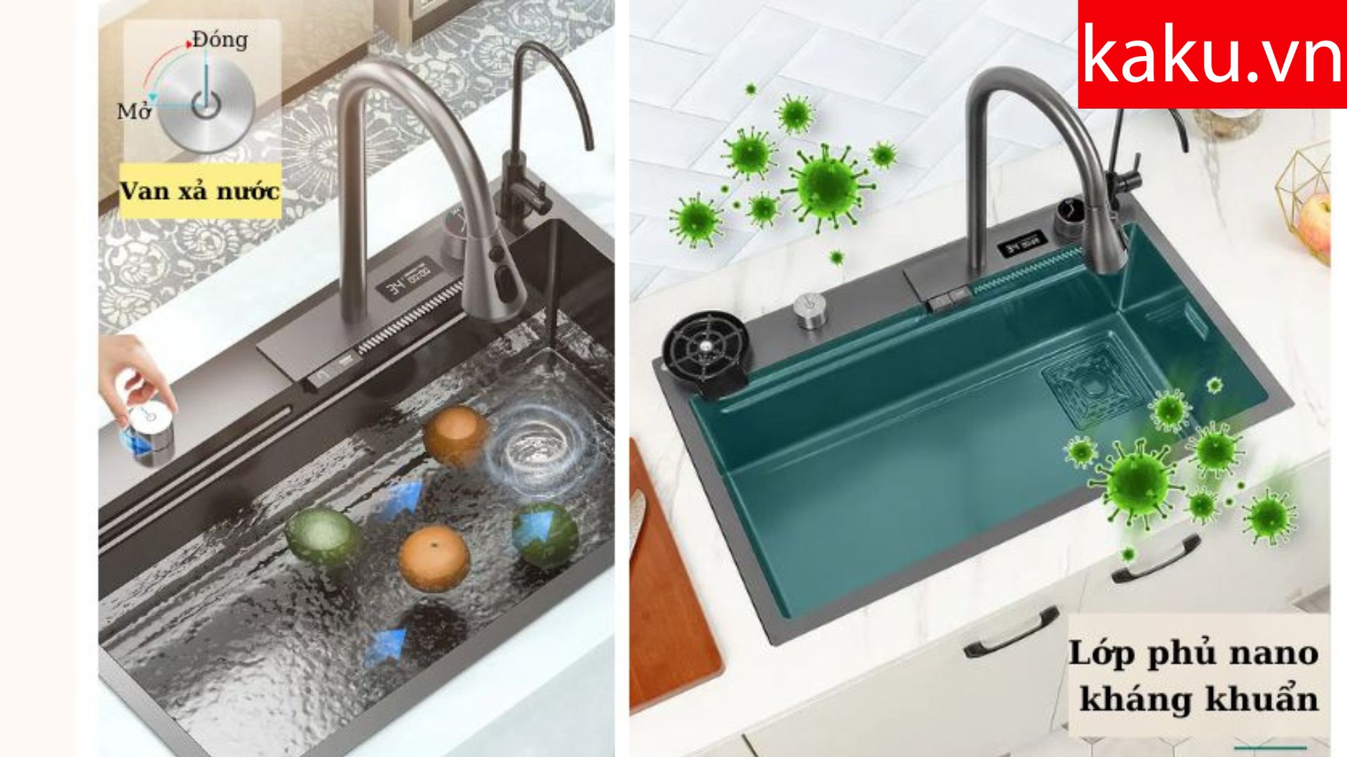 nanoe và van xả tự động