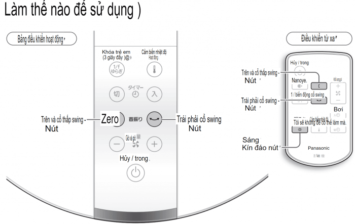 Hướng dẫn sử dụng quạt điện cây cao cấp F-CS339 PANASONIC