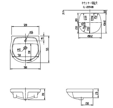 Chậu rửa mặt INAX nội địa Nhật dung tích 9,5L 3 Chậu rửa mặt INAX nội địa Nhật dung tích 9,5L - Hình ảnh 3