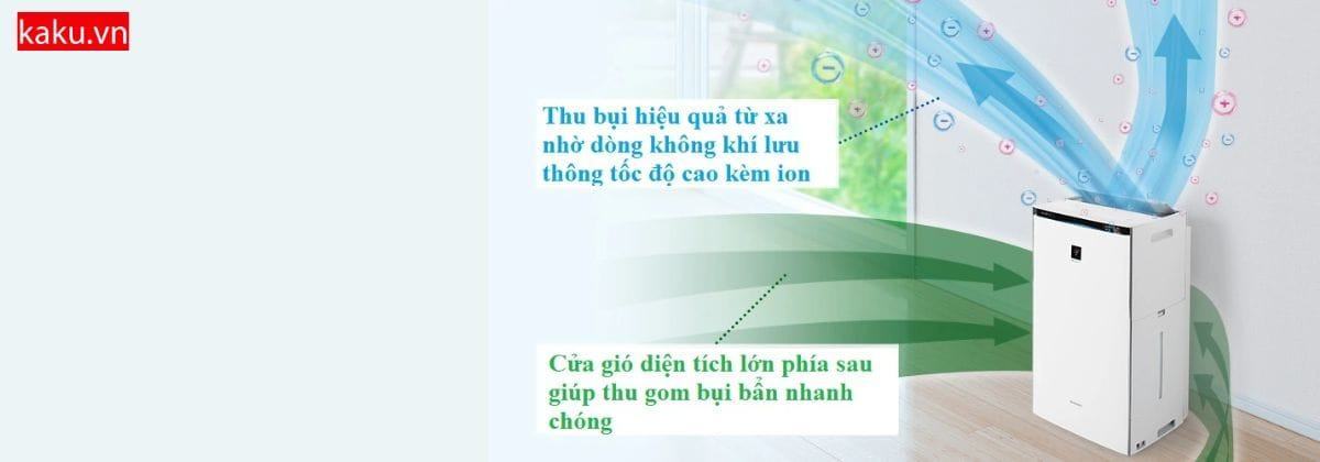 Cảm nhận về Sharp KI-PX100 máy lọc không khí bù ẩm Nhật. 5 Khả năng máy lọc không khí