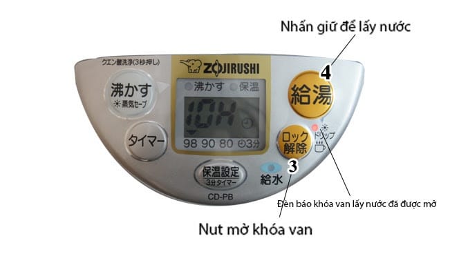 Ấm điện Zojirushi 4L CD-WN40-TM 4 Ấm điện Zojirushi 4L CD-WN40-TM - Hình ảnh 4