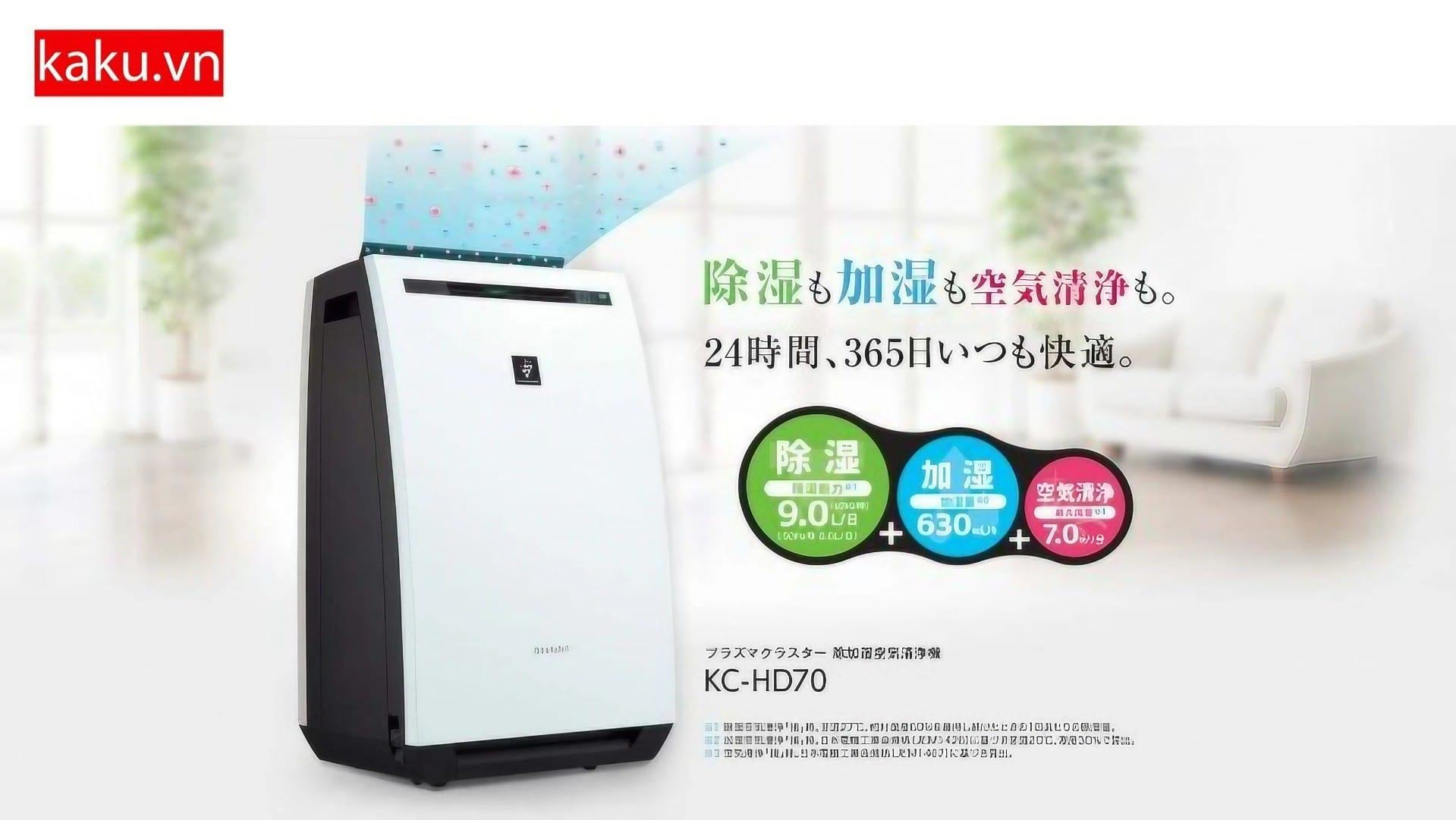 Kẻ bảo vệ thầm lặng - Máy lọc không khí ! 9 Máy lọc không khí Sharp KC-HD70