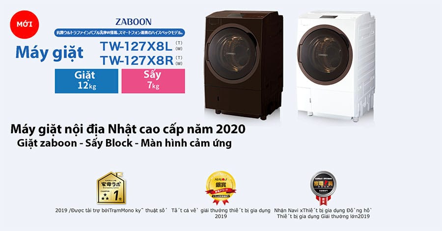 Đánh giá chất lượng máy giặt Toshiba TW-127X8 nội địa Nhật