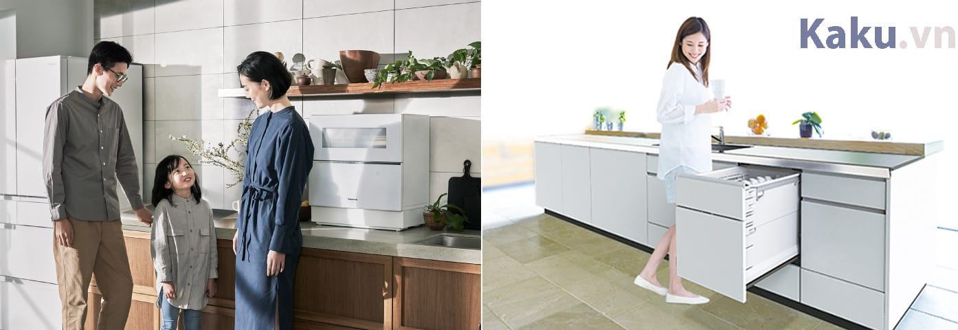 2 loại máy rửa bát duy nhất hàng nội địa Nhật