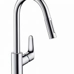Vòi rửa nhà bếp điều chỉnh độ dài tại đầu vòi HANSGROHE FOCUS 240
