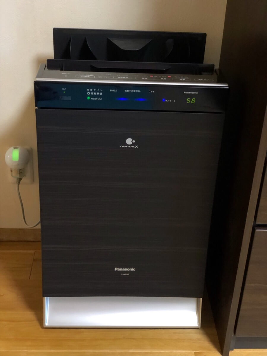 ②Panasonic F-VXR90 nanoe X 空気清浄機 ブラック