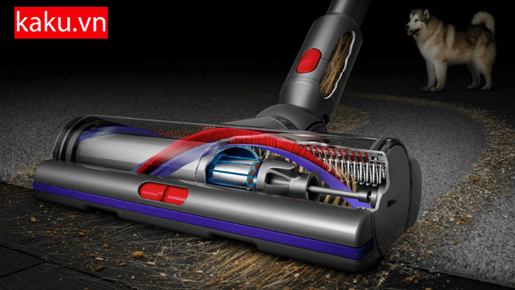 Tận hưởng không gian sạch sẽ với máy hút bụi Dyson V15. 8 máy hút bụi chế độ chống rối