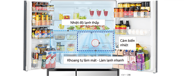 Đánh giá tủ lạnh Hitachi R-WX74K nội địa Nhật năm 2019 4 tủ lạnh hitachi nhật bản