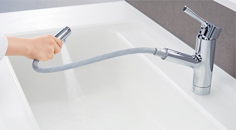 Vòi rửa nhà bếp TOTO TKS05305JA chế độ ECO Nhật Bản 6 Vòi rửa bát TOTO