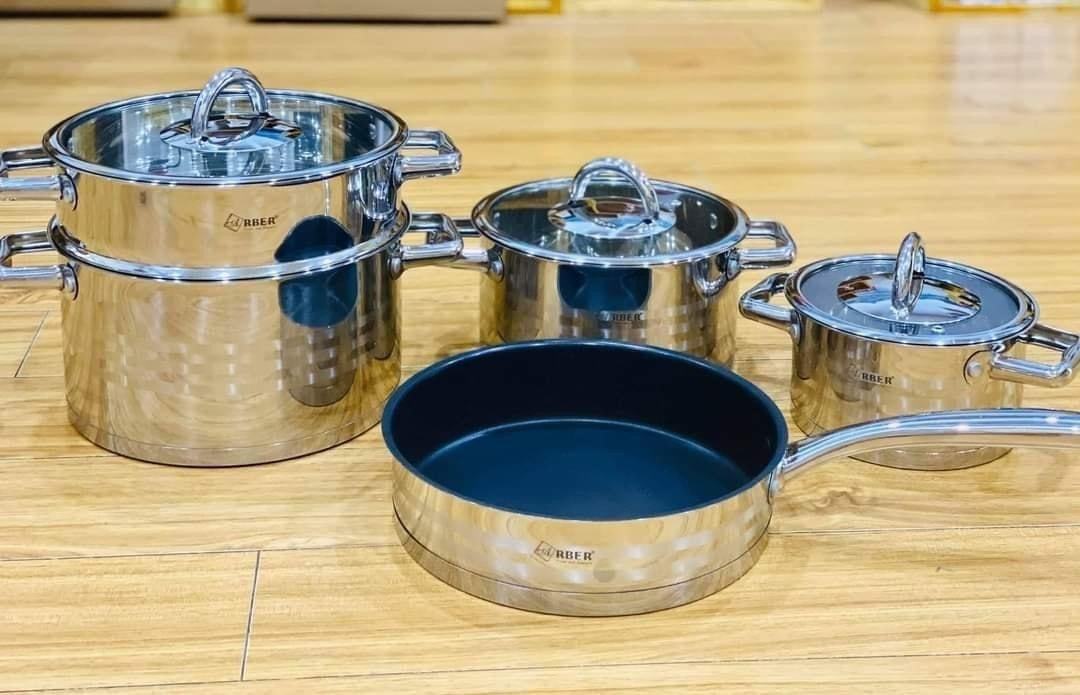 BỘ NỒI CHẢO ARBER AN05I 5 MÓN CHẤT LƯỢNG 2 BỘ NỒI CHẢO ARBER AN05I 5 MÓN CHẤT LƯỢNG - Hình ảnh 2