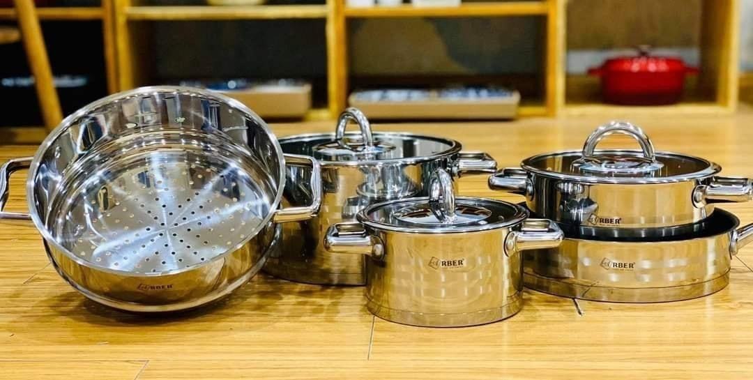 BỘ NỒI CHẢO ARBER AN05I 5 MÓN CHẤT LƯỢNG 1 BỘ NỒI CHẢO ARBER AN05I 5 MÓN CHẤT LƯỢNG