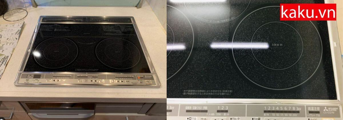 Bếp từ Mitsubishi CS-G321M nội địa Nhật 5 Thiết kế đơn giản, tiện dụng