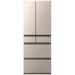 Tủ lạnh Hitachi R-HW62V thiết kế 6 cánh mặt thép 617 lít