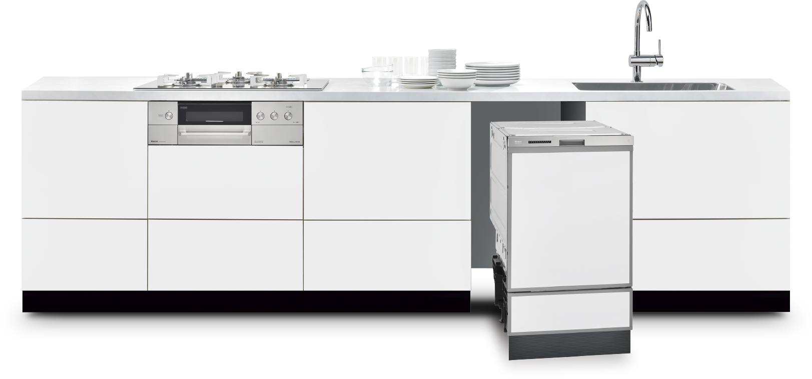 Máy rửa chén bát Rinnai RSW-F403C-SV nội địa Nhật