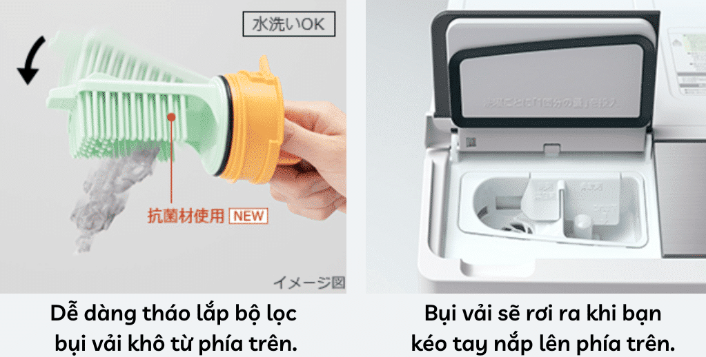 Máy giặt Hitachi BD-SG100GL-W nội địa Nhật giặt 10KG, sấy 6KG 16 Máy Giặt Hitachi Bd-Sg100Gl-W