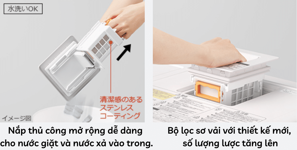 Máy giặt Hitachi BD-SG100GL-W nội địa Nhật giặt 10KG, sấy 6KG 17 Máy Giặt Hitachi Bd-Sg100Gl-W Giặt 10Kg, Sấy 6Kg