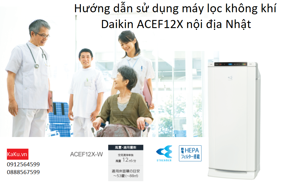 Hướng dẫn sử dụng máy lọc không khí ACEF12X